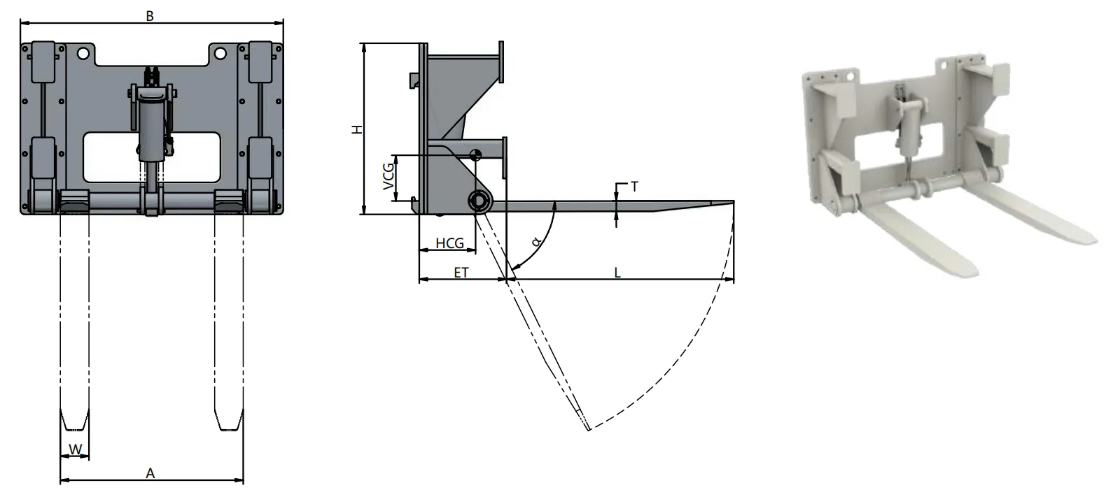 Wontonne-Forklift-Attachments-Sanitation-Forks Wontonne-Forklift-Attachments-Sanitation-Forks
